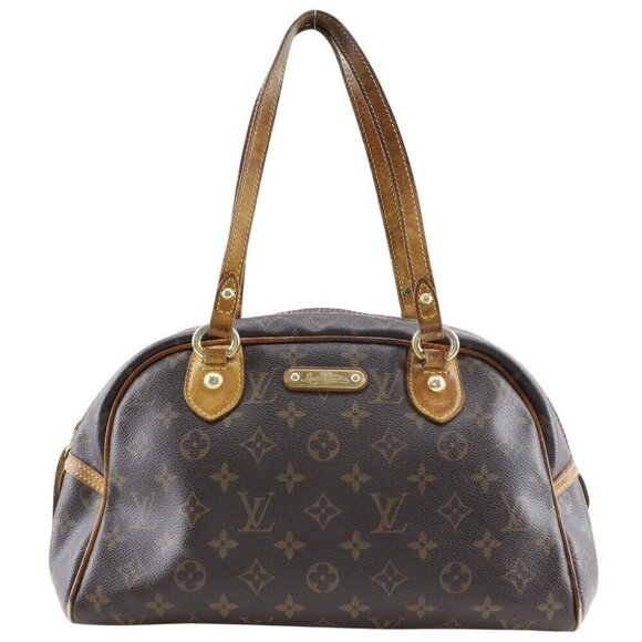 LOUIS VUITTON Montorgueil PM Shoulder Bag M95565 Brown Monogram canvas Women
